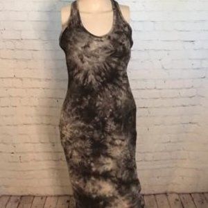 DKNY Sport Gray Tie Dye T-shirt Dress - Size Medium